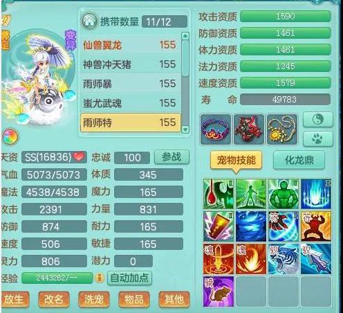 《神武》宠物资质攻略：如何培养高资质神兽？